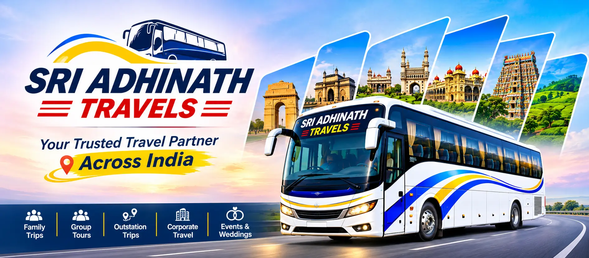 Sri Adhinath Travels AC and Non-AC Buses