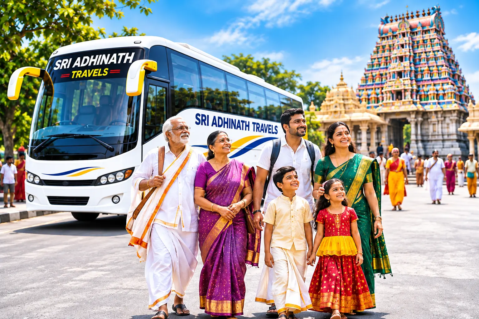 Pilgrimage Temple Tour Bus from Chennai